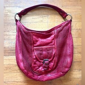 Tano Red Leather handbag Anthropologie